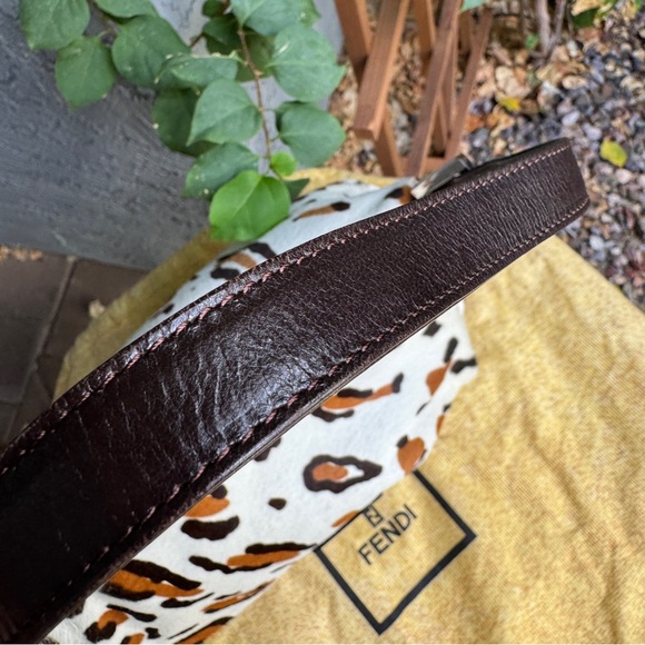 Fendi Vintage Leopard Ponyhair Mama Baguette Shoulder Bag - Picture 6 of 16